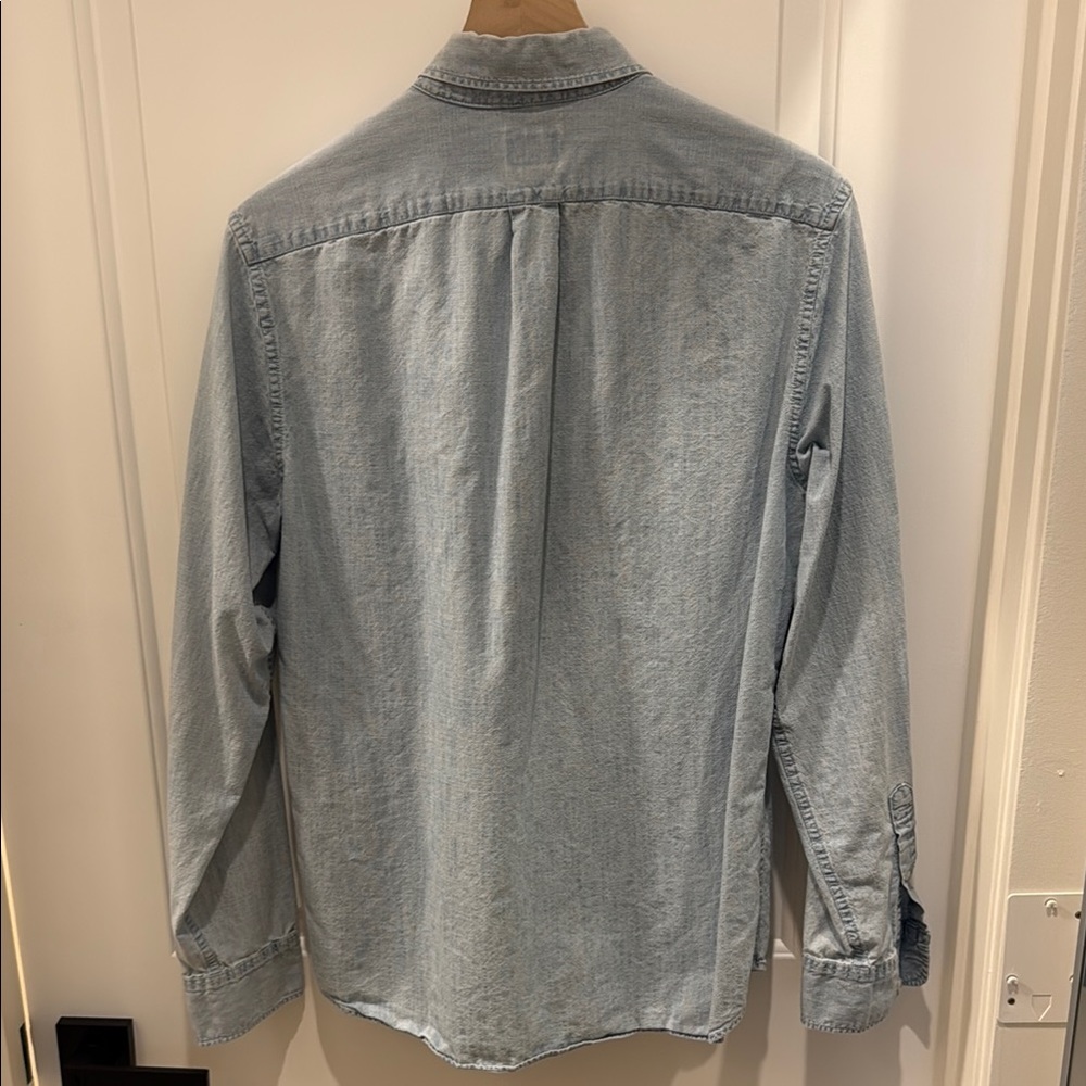 JCrew Men's Light Blue Shirt - Organic Cotton (Medium & Slim) - Picture 5 of 5